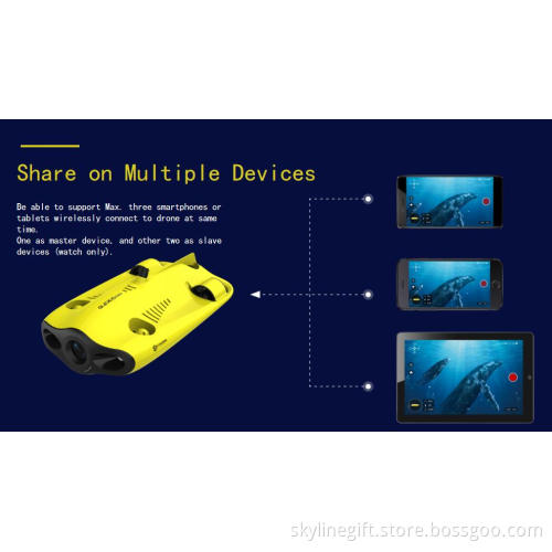 Gladius mini Underwater Diving to 330ft Drone with movable 4K Camera